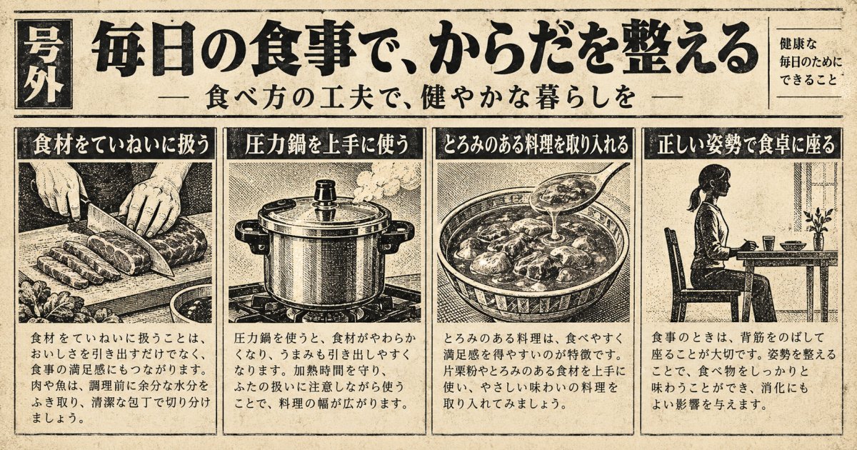 受診前に今日から試せる食事の工夫